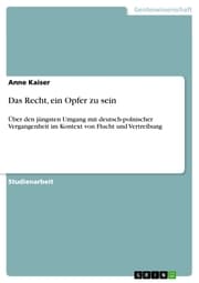 Cover von Das Recht, ein Opfer zu sein