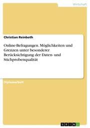 Cover von Online-Befragungen. Möglichkeiten und Grenzen unter besonderer Berücksichtigung der Daten- und Stichprobenqualität