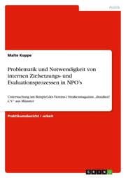 Cover von Problematik und Notwendigkeit von internen Zielsetzungs- und Evaluationsprozessen in NPOs