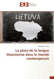 Cover von La place de la langue lituanienne dans le monde contemporain