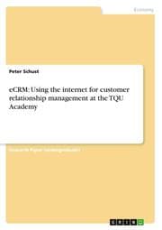 Cover von eCRM: Using the internet for customer relationship management at the TQU Academy