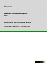 Cover von Human rights and international security