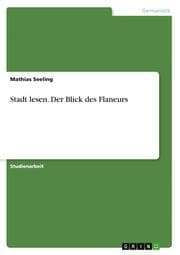 Cover von Stadt lesen. Der Blick des Flaneurs