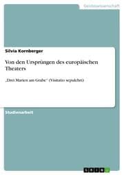 Cover von Von den Ursprüngen des europäischen Theaters