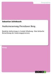 Cover von Stadterneuerung Prenzlauer Berg