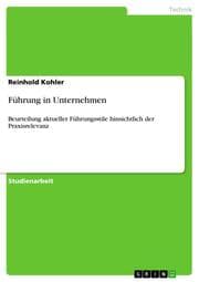 Cover von Führung in Unternehmen