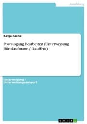 Cover von Postausgang bearbeiten (Unterweisung Bürokaufmann / -kauffrau)