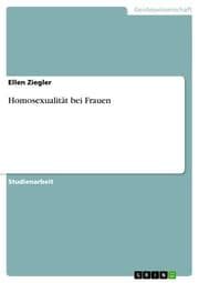 Cover von Homosexualität bei Frauen