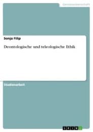 Cover von Deontologische und teleologische Ethik