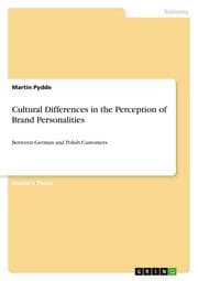 Cover von Cultural Differences in the Perception of Brand Personalities