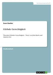 Cover von Globale Gerechtigkeit