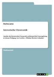 Cover von Literarische Onomastik