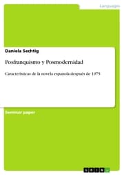 Cover von Posfranquismo y Posmodernidad