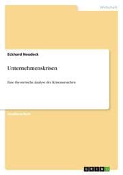 Cover von Unternehmenskrisen