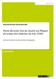 Cover von Pierre Reverdy: Son de cloche aus Plupart du temps (Les Ardoises du toit, 1918)