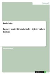 Cover von Lernen in der Grundschule - Spielerisches Lernen