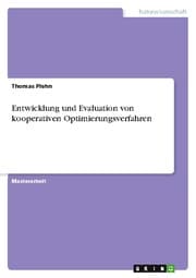 Cover von Entwicklung und Evaluation von kooperativen Optimierungsverfahren
