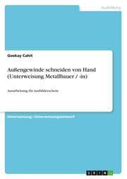 Cover von Außengewinde schneiden von Hand (Unterweisung Metallbauer / -in)