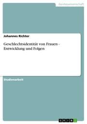 Cover von Geschlechtsidentität von Frauen - Entwicklung und Folgen