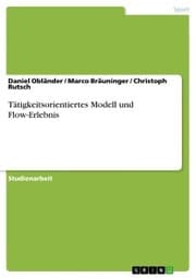Cover von Tätigkeitsorientiertes Modell und Flow-Erlebnis