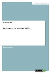 Cover von Der Strich als soziales Milieu