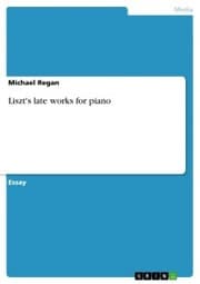 Cover von Liszt's late works for piano