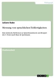 Cover von Messung von sprachlichen Teilfertigkeiten