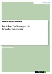 Cover von Portfolio - Einführung in die Erwachsenenbildung