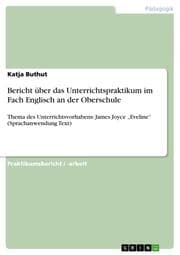 Cover von Bericht über das Unterrichtspraktikum im Fach Englisch an der Oberschule