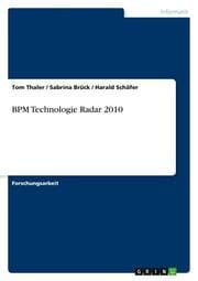 Cover von BPM Technologie Radar 2010