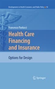 Cover von Health Care Financing and Insurance
