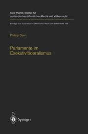 Cover von Parlamente im Exekutivföderalismus