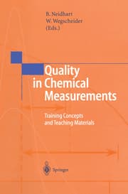 Cover von Quality in Chemical Measurements