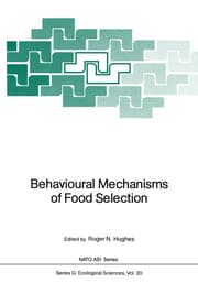 Cover von Behavioural Mechanisms of Food Selection