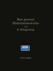 Cover von Bau großer Elektrizitätswerke
