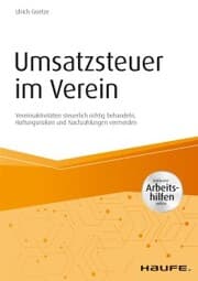 Cover von Umsatzsteuer im Verein - inkl. Arbeitshilfen online
