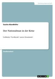Cover von Der Nationalstaat in der Krise