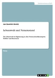 Cover von Lebenswelt und Naturzustand