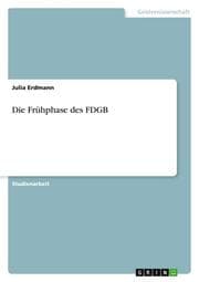 Cover von Die Frühphase des FDGB