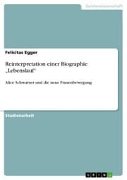 Cover von Reinterpretation einer Biographie 'Lebenslauf'