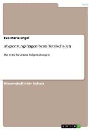Cover von Abgrenzungsfragen beim Totalschaden