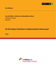 Cover von Do the People Truly Rule in a Representative Democracy?
