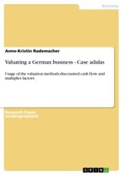 Cover von Valuating a German business - Case adidas