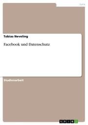 Cover von Facebook und Datenschutz
