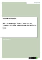 Cover von N.F.S.Grundtvigs Vorstellungen einer Volkshochschule und die Aktualität dieser Idee
