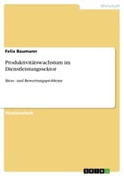 Cover von Produktivitätswachstum im Dienstleistungssektor