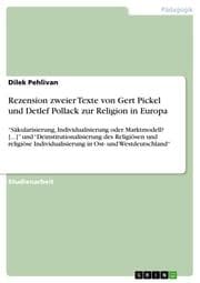 Cover von Rezension zweier Texte von Gert Pickel und Detlef Pollack zur Religion in Europa