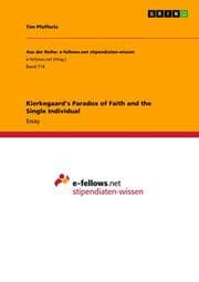 Cover von Kierkegaard's Paradox of Faith and the Single Individual