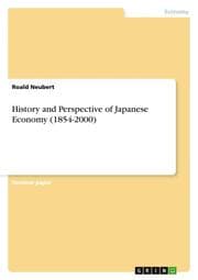Cover von History and Perspective of Japanese Economy (1854-2000)
