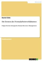 Cover von Die Erosion des Normalarbeitsverhältnisses